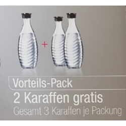 SODASTREAM Crystal mit 3 Karaffen ohne Co2 Zylinder